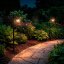 LED RIBES Solárne záhradné lampy Vonkajšia lampa 150cm LUMILED