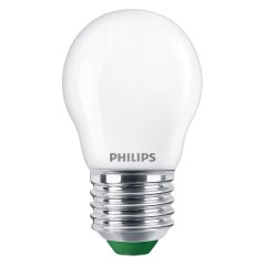 LED žiarovka E27 Ball P45 2,3W = 40W 485lm 210lm/W 2700K Warm 300° CLASS A UltraEfficient Philips