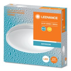 Plafón LED stropná lampa povrchová 24W 1800lm 3000K teplá biela IP44 Ceiling Ledvance