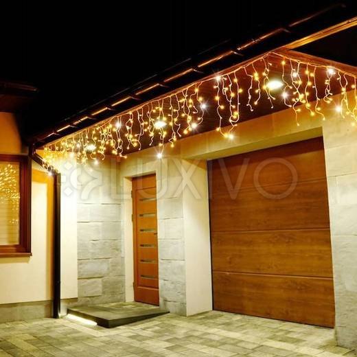 Vianočná led svetelná záclona na spájanie vonkajšia flash - 500led - 20m teplá biela / studená biela