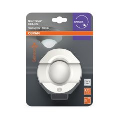 Stropná lampa LED batériová so senzorom pohybu a súmraku 1, 7W 4000K neutrálna biela NIGHTLUX Osram