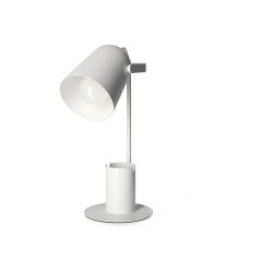 Stolná stolová lampa Pohyblivé školské nočné svetlo E27 biela