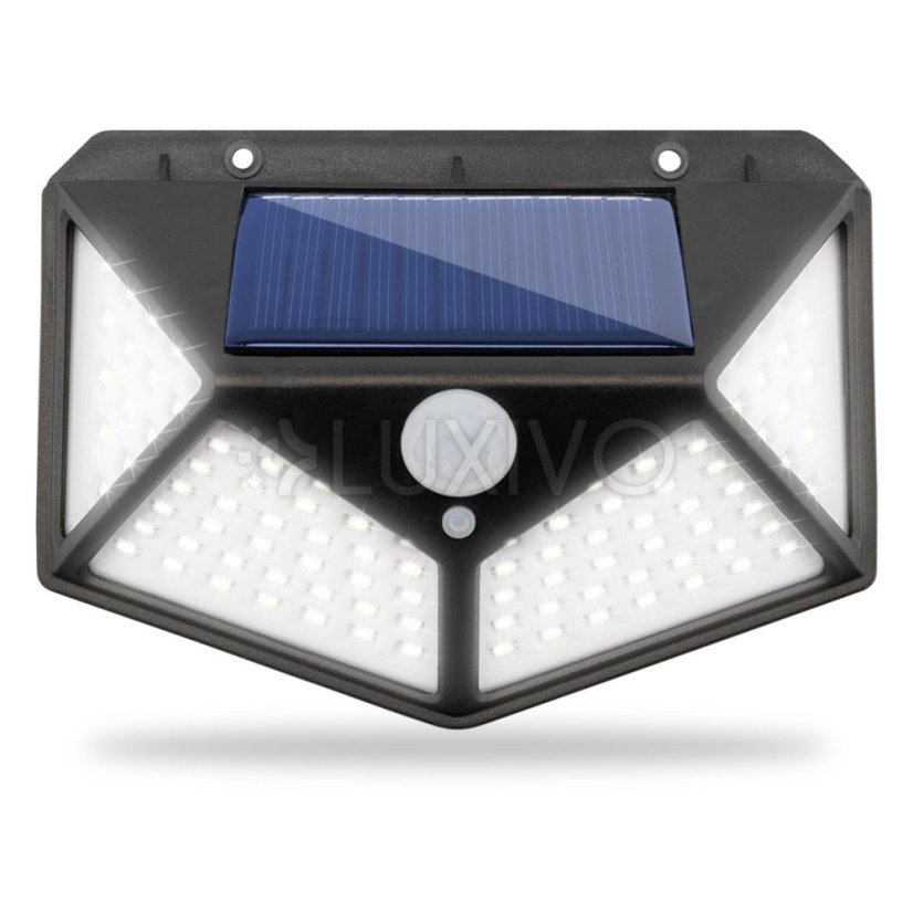 Solárne reflektory LED Halogénová záhradná lampa 6500K IP65 Senzor pohybu a súmraku VERIS LUMILED