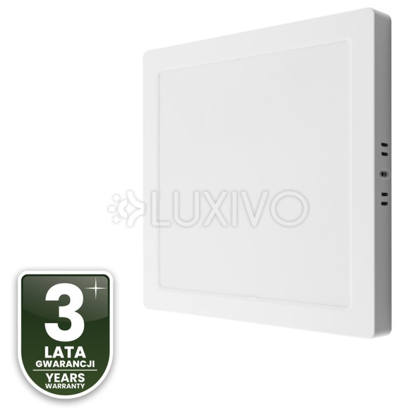 Stropné svietidlo LED s povrchovou montážou 24W Square 4000K GLOW White LUMILED