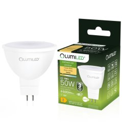 Žiarovka LED GU5.3 reflektor MR16 6W = 50W 600lm 3000K teplá 120° LUMILED