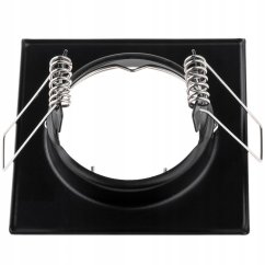 Svietidlo HALOGEN na zapustenú montáž Pevné štvorcové svietidlo PAVO Black Sheet MR16 GU10