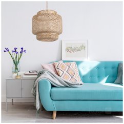 Závesná dekoratívna lampa bambusová E27 Boho Bonn