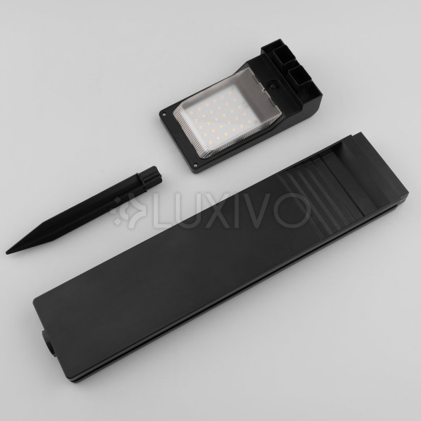 41cm HORIUS HORIUS 4000K IP44 LUMILED Solárne záhradné pólové LED svetlo
