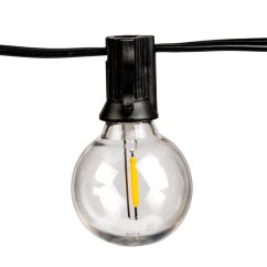 Solárna záhradná girlanda 12x LED dekoratívne guličky 6, 55m 2700K teplá biela + diaľkový ovládač CALLIS2 Lumiled