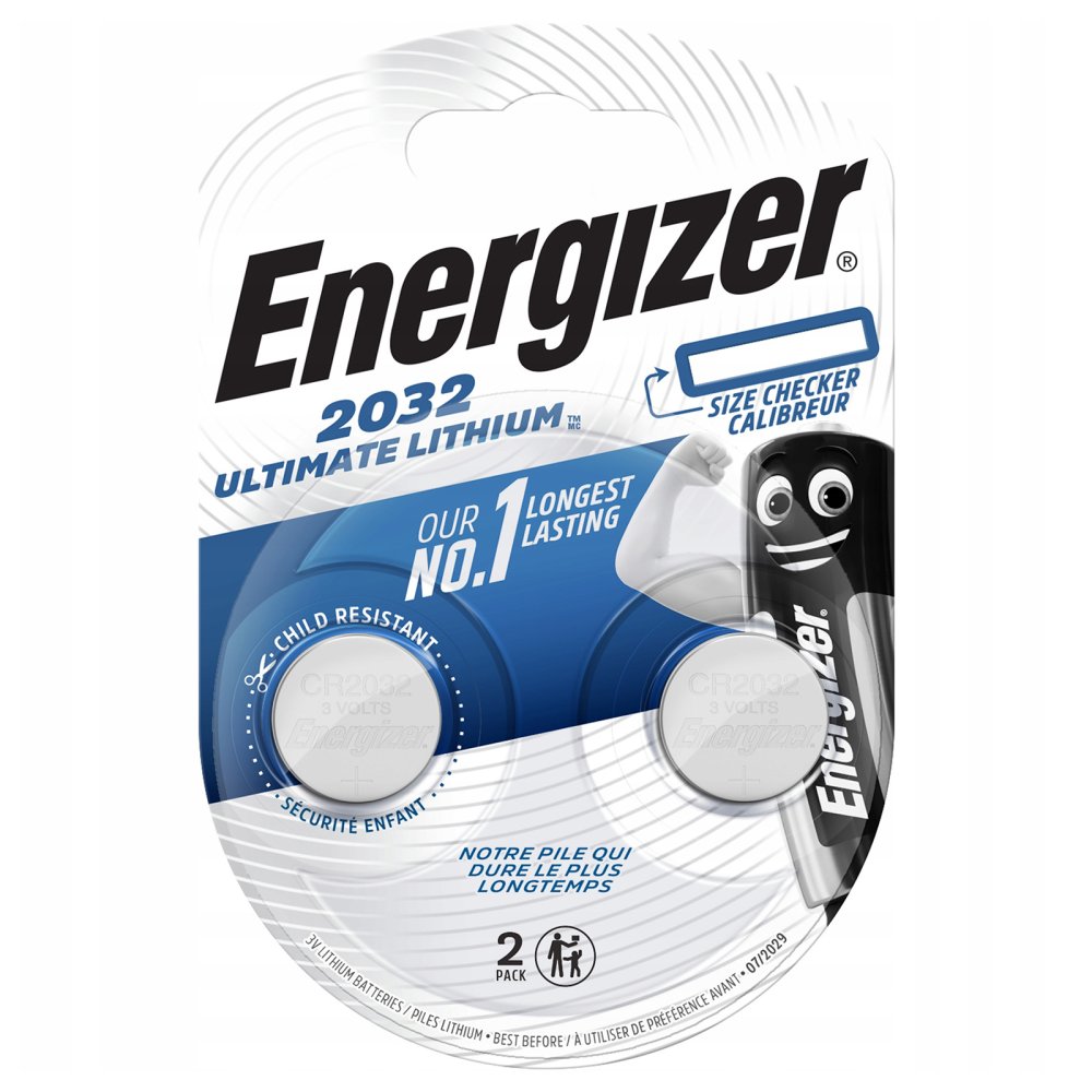 2x ENERGIZER ULTIMATE LITHIUM batérie pre elektronické zariadenia CR2032 Blister