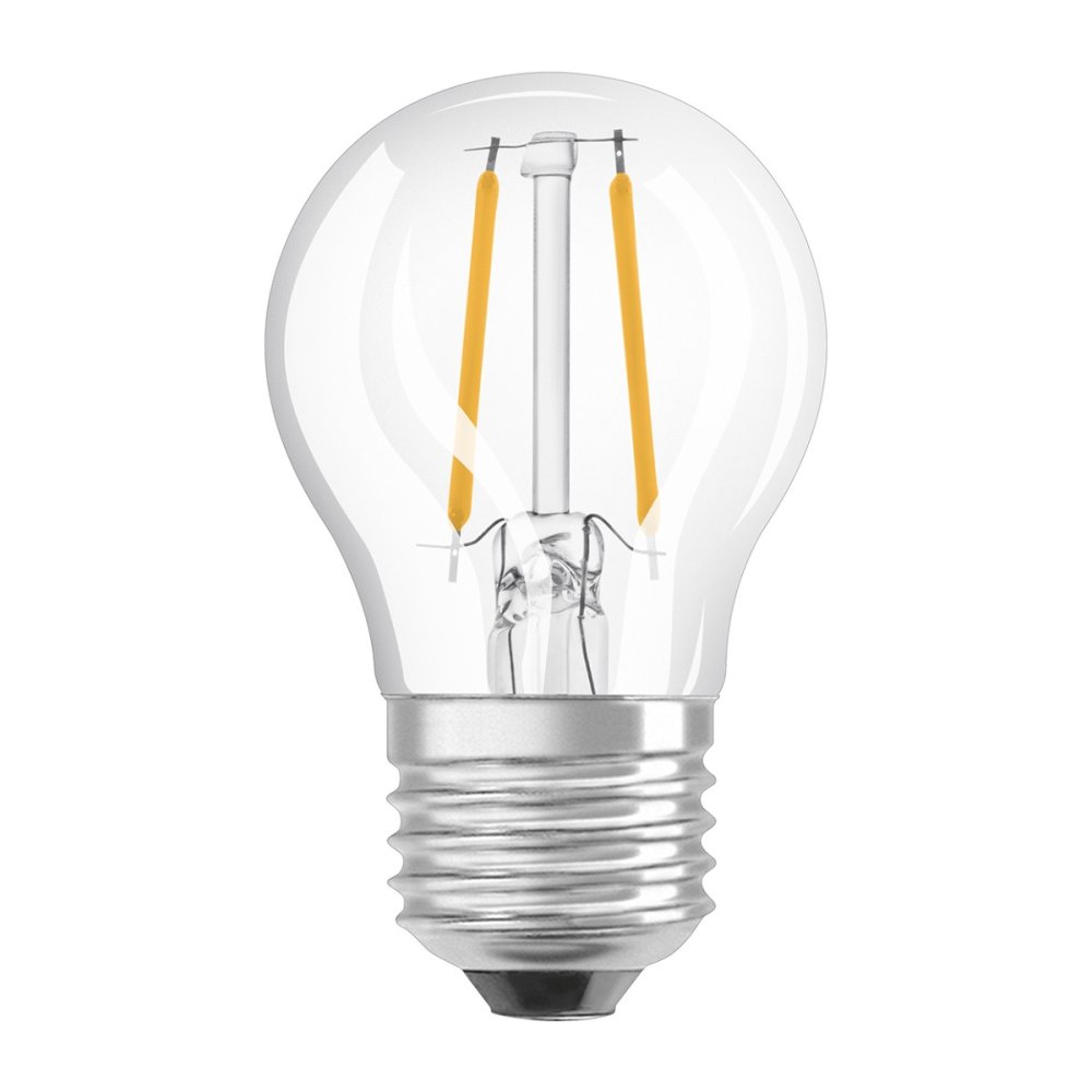 LED žiarovka E27 P45 2,5W = 25W 250lm 2700K 300° vlákno OSRAM STAR