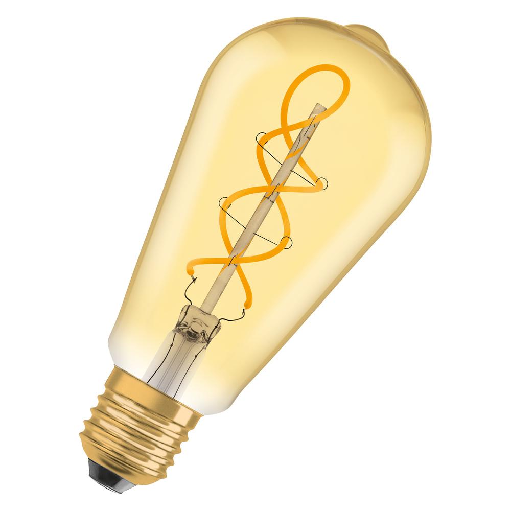 E-shop Dekoratívna LED žiarovka ST64 Edison E27 4W = 28W 300lm 2000K Warm 300° Vintage 1906 Osram