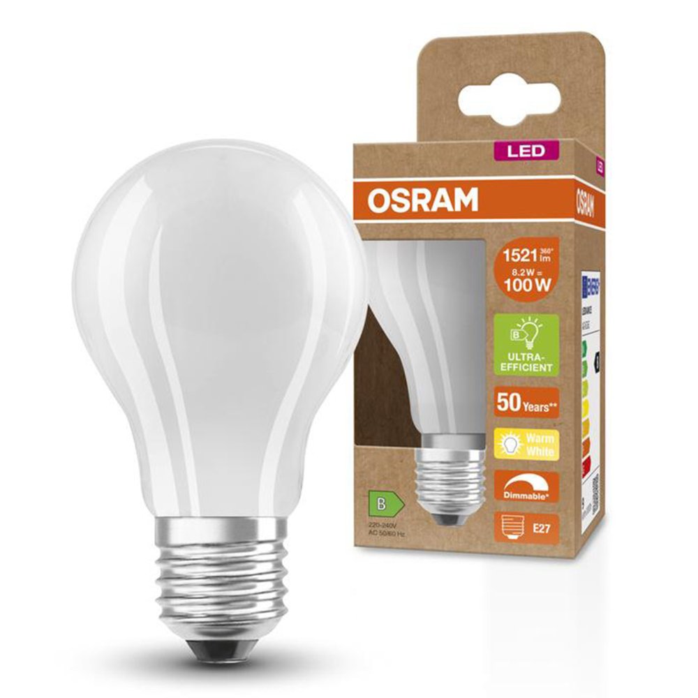 LED žiarovka A60 E27 8,2W = 100W 1521lm 2700K Warm 300° Dimmable CLASSIC Osram