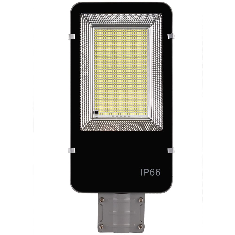 LED solárna pouličná lampa výkonná - 1500W - 6500K + diaľkové ovládanie - biela
