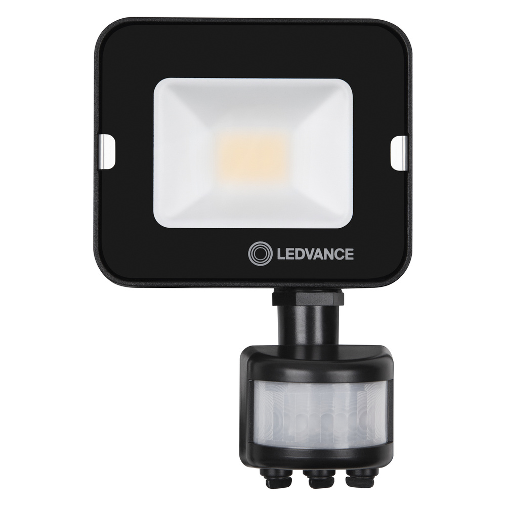 E-shop LED reflektor 10W 1000lm 4000K IP65 čierny so senzorom pohybu a súmraku LEDVANCE COMPACT V