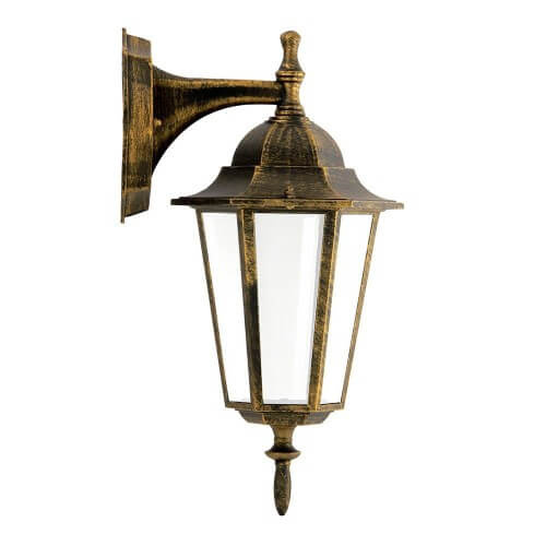 Záhradné nástenné svietidlo LIGURIA-LT dole 1xE27 Patina - GOLDLUX (Polux)