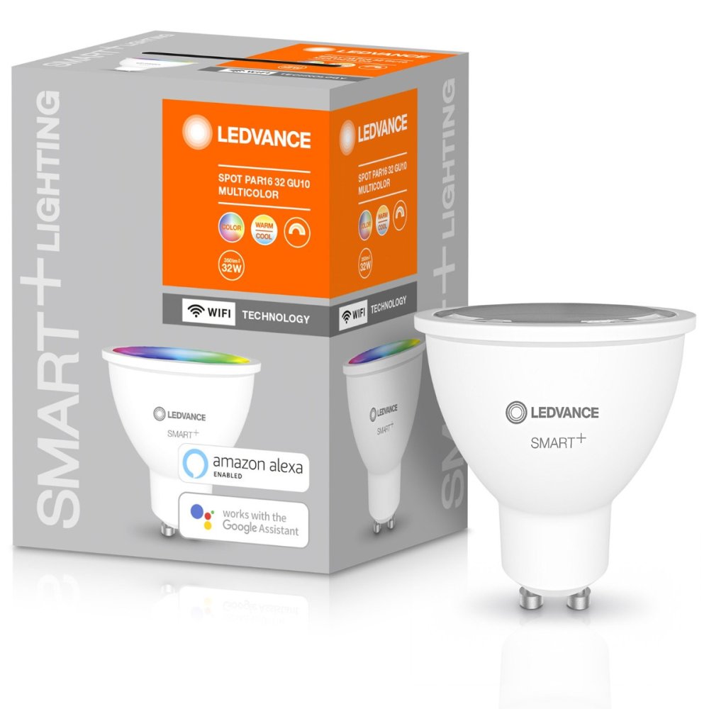 GU10 5W 350lm CCT LEDVANCE SMART+ WiFi RGB stmievateľná LED žiarovka