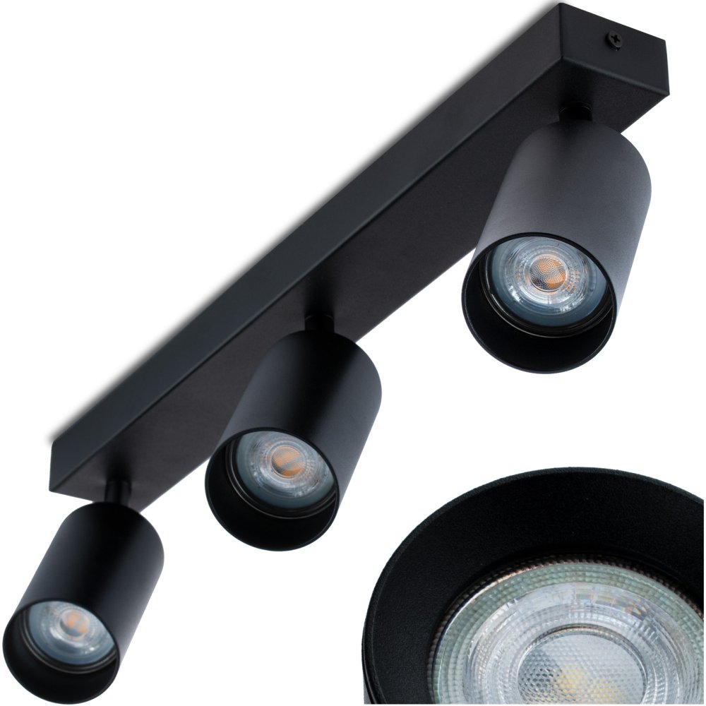 Stropné svietidlo plafón spot tube reflektor halogénové šikmé 3x GU10 TABULA LUMILED