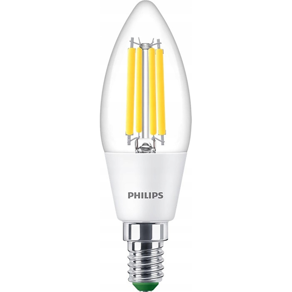 E-shop LED žiarovka E14 B35 2,3W = 40W 485lm 4000K Neutrálne vlákno PHILIPS Ultra Efficient