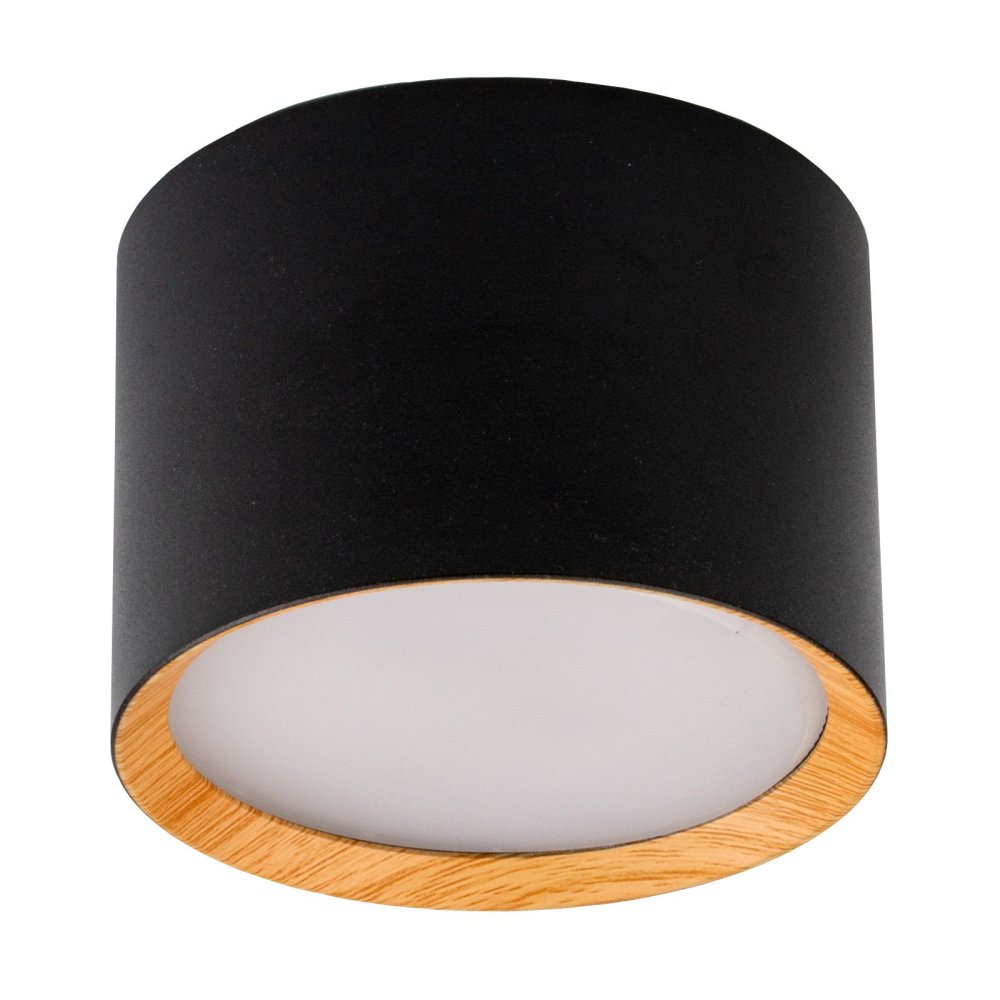 E-shop Halogénové prisadené svietidlo tuba GX53 spot nástenné stropné valec SUNLA čierne LUMILED