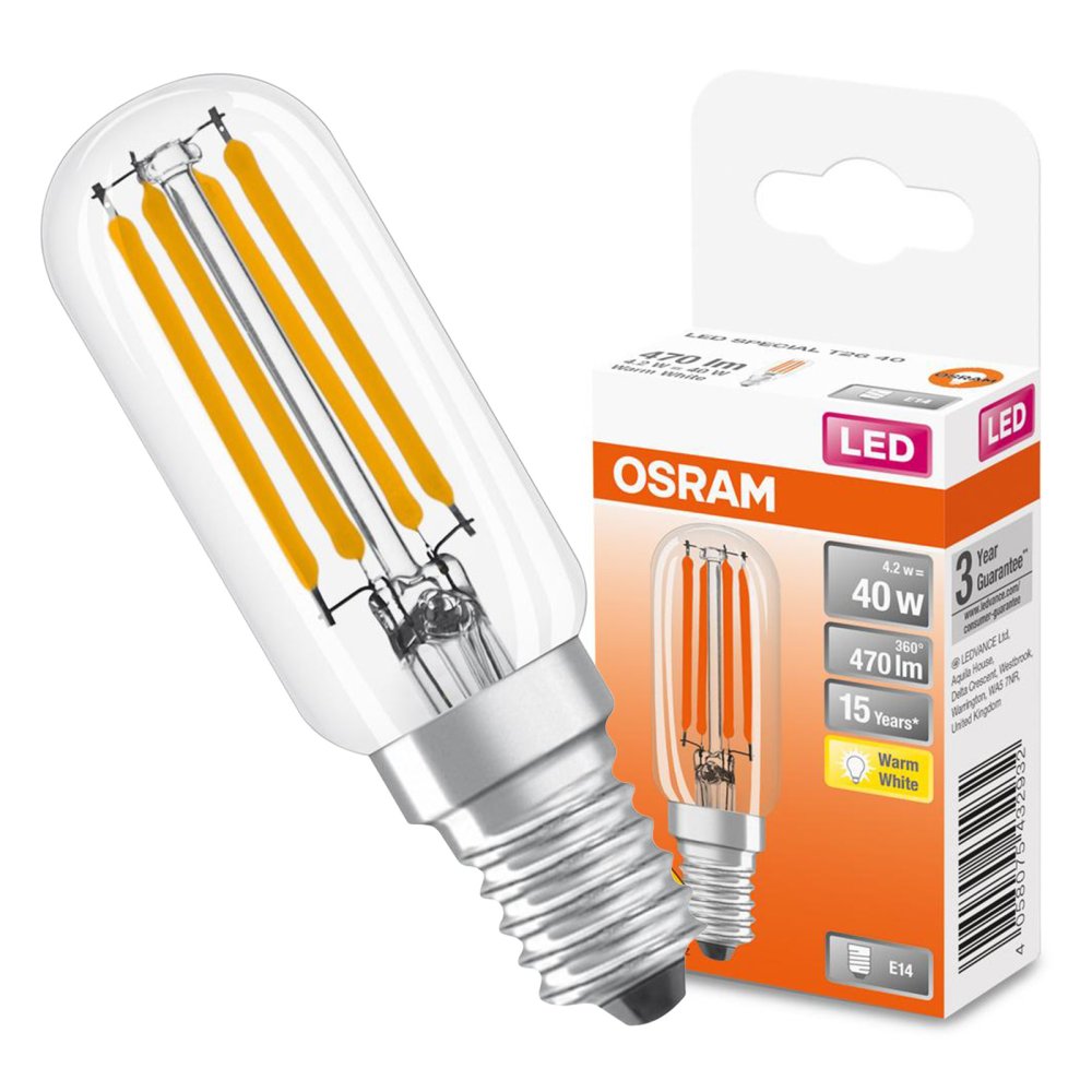 LED žiarovka T25 Tubular E14 4,2W = 40W 470lm 2700K Warm 300° SPECIAL Osram