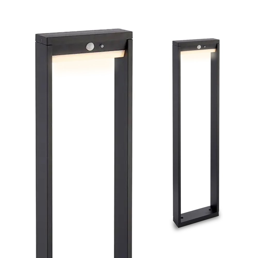 LED solárna záhradná lampa Senzor pohybu a súmraku IP54 4000K