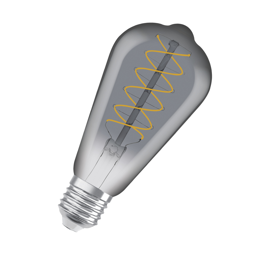 2x LED dekoratívne ST64 Edison E27 7,8W = 30W 360lm 1800K teplé 320° dymové vlákno stmievateľné Vintage 1906 Osram