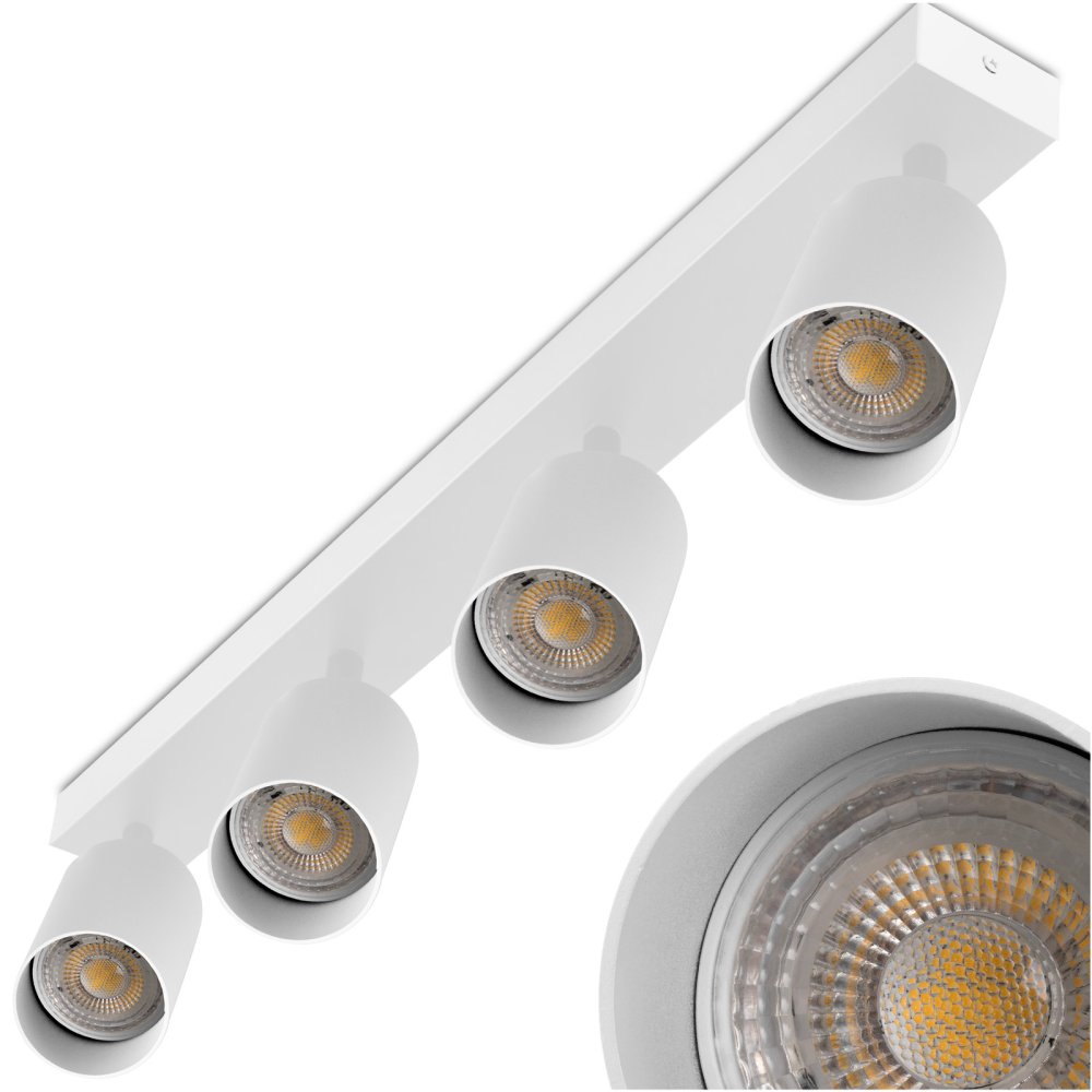 E-shop Stropná lampa SPOT TUBA reflektor halogénové svietidlo 4x GU10 TABULA Lumiled