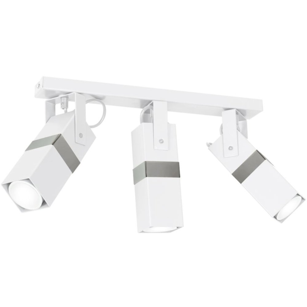 Stropné svietidlo 3x GU10 Spot White + Silver VIDAR Milagro Moderný štýl