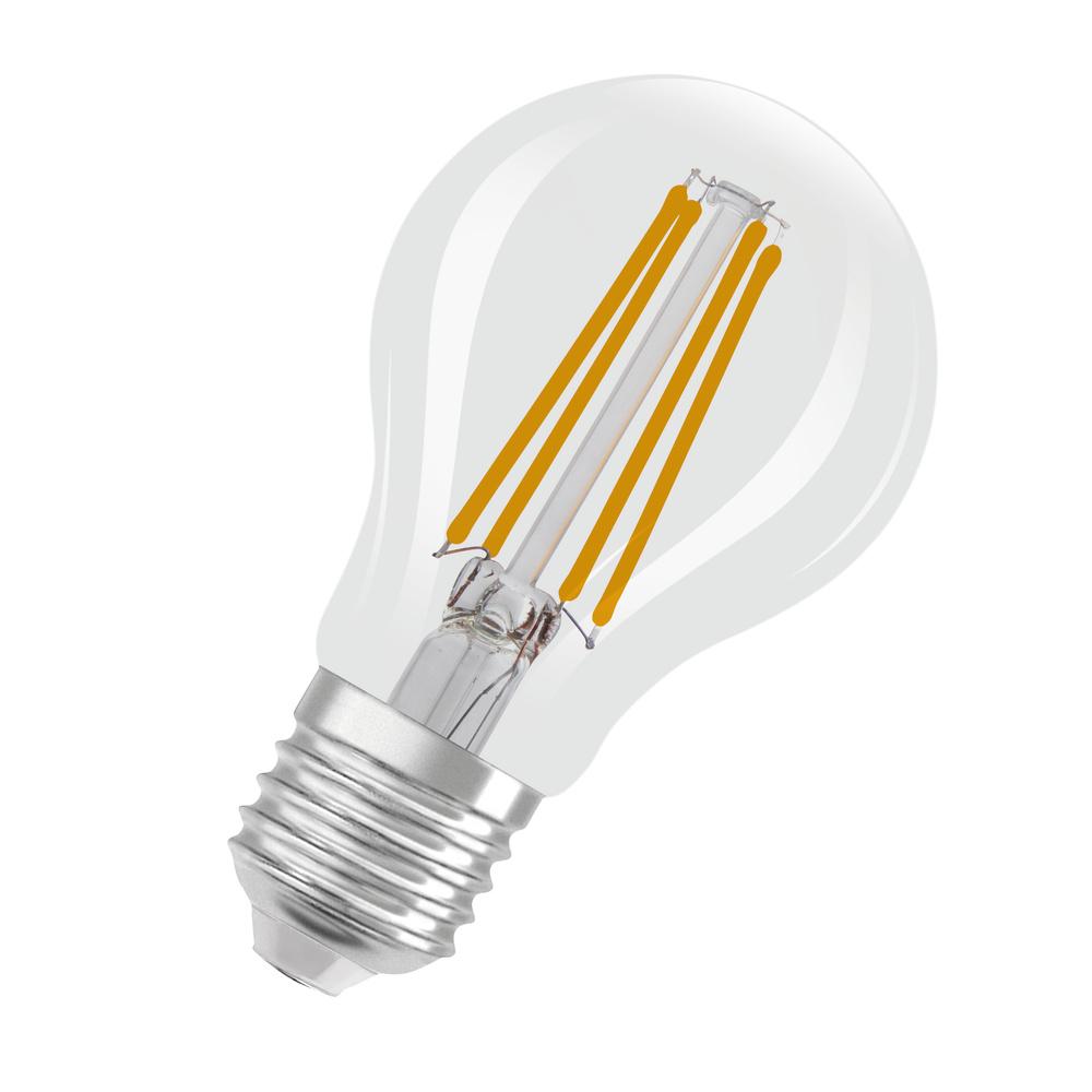 E-shop LED žiarovka E27 A60 6,5W = 60W 806lm 2700 Warm 300° Filament 3-stupňová stmievateľná OSRAM STAR