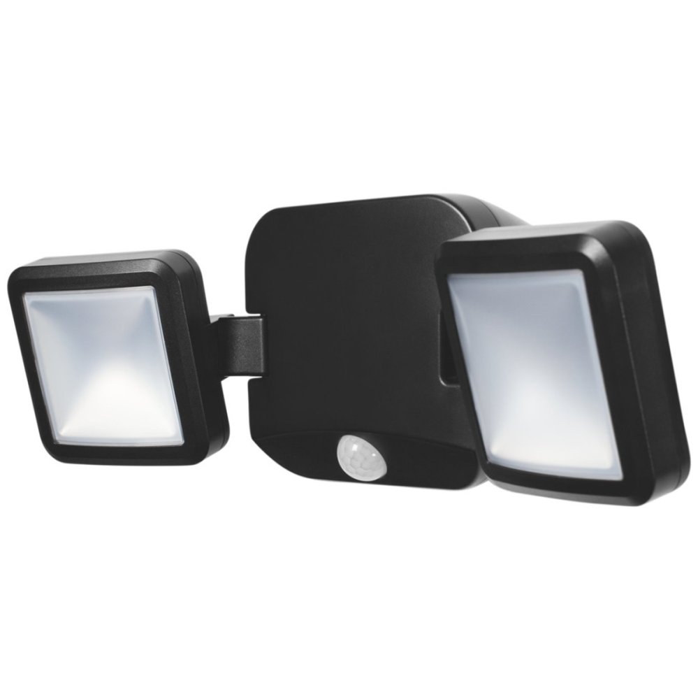 LED reflektor 10W 480lm 4000K IP54 čierny s detektorom pohybu LEDVANCE SPOTLIGHT batériový Twin