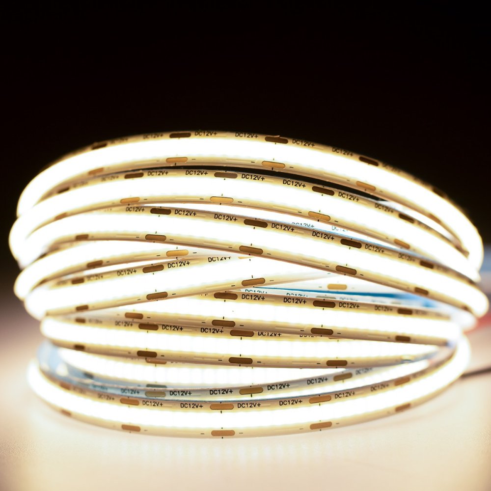 LED pásik COB 12V 50W 1920LED Neutral 8mm 5m