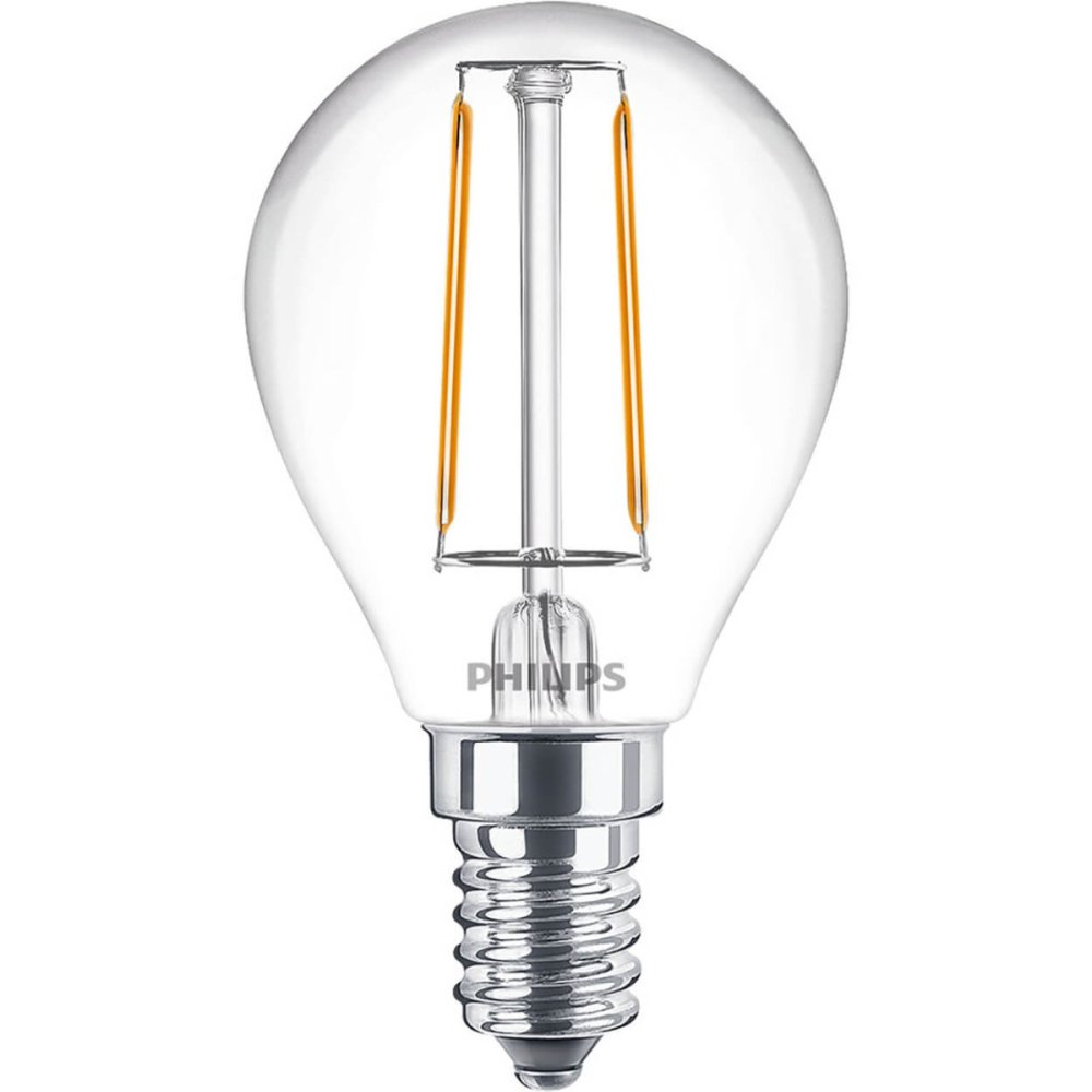 LED žiarovka E14 P45 2W = 25W 250lm 2700K Warm Filament PHILIPS