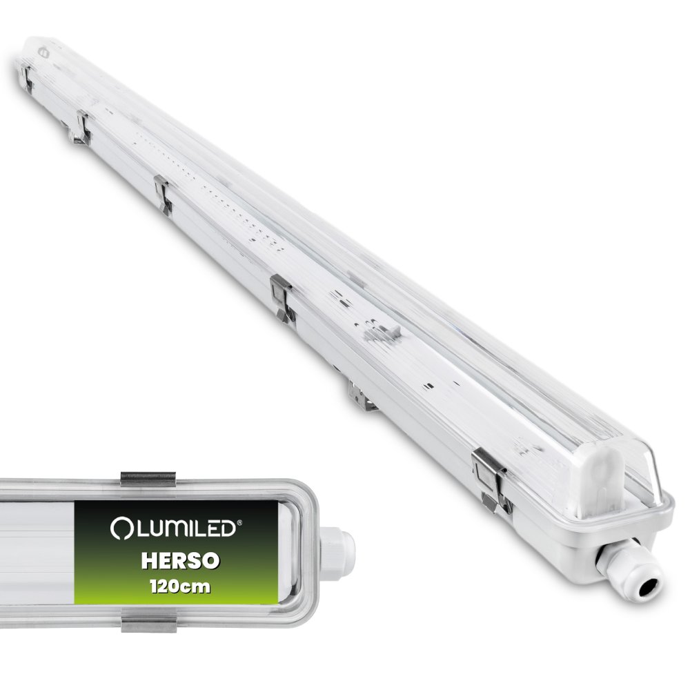 Ohňovzdorné LED svietidlo 120cm 1x T8 G13 IP65 HERSO Lumiled