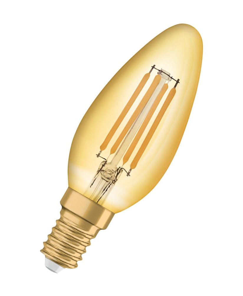 E-shop Dekoratívna žiarovka LED B32 Candle E14 4W = 35W 410lm 2400K Warm 300° Vintage 1906 Osram