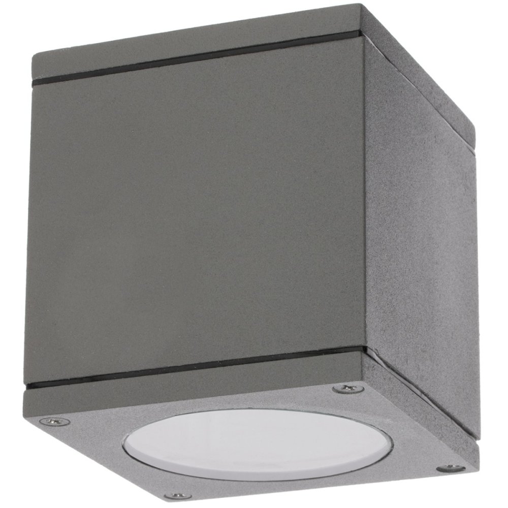 LED QUAZAR 17 GU10 IP44 KOBI ALUMINIUM Square Grey SPOT stropné svietidlo