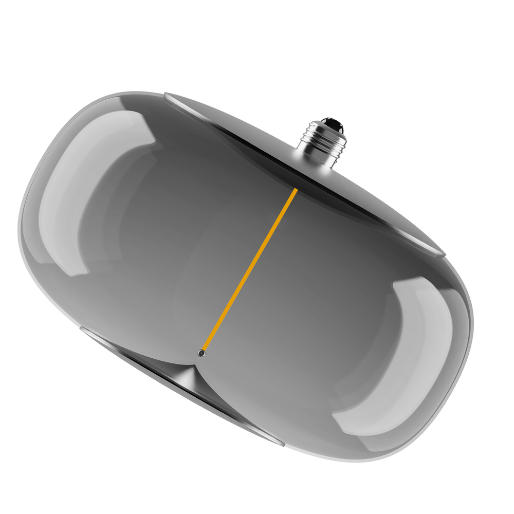 E-shop Dekoratívna LED žiarovka E27 4W = 6W 60lm 1800K teplá 320° dymová filament vintage 1906 Osram