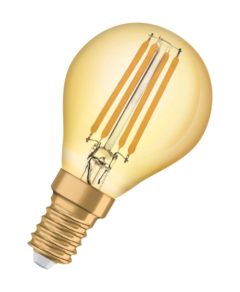 E-shop LED žiarovka E14 P40 4W = 35W 410lm 2400K Warm 300° Filament OSRAM Vintage 1906