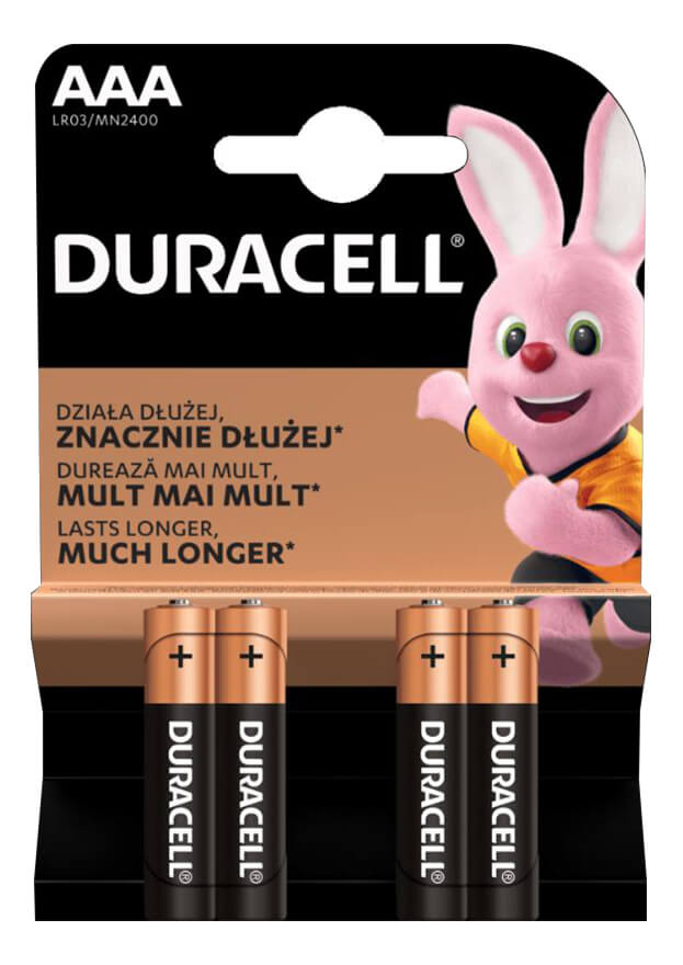 Duracell Basic AAA alkalické batérie LR03 blister 4ks