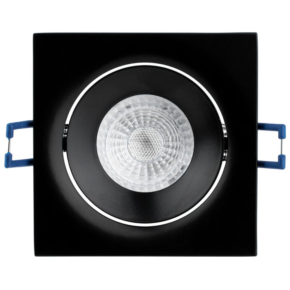 Halogénové stropné svietidlo na zapustenú montáž Square Movable Black GU10