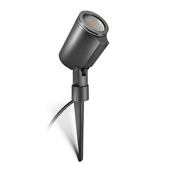 SPOT Garden M LED GU10 vonkajšia lampa IP44 7W 3000K kladivková antracitová Steinel