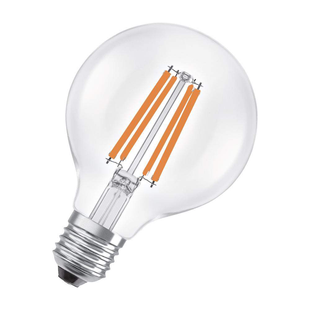 E-shop LED žiarovka G80 Sphere E27 2,2W = 40W 470lm 2700K Warm 330° Filament CLASSIC ENERGETICKÁ ÚSPORNOSŤ Osram