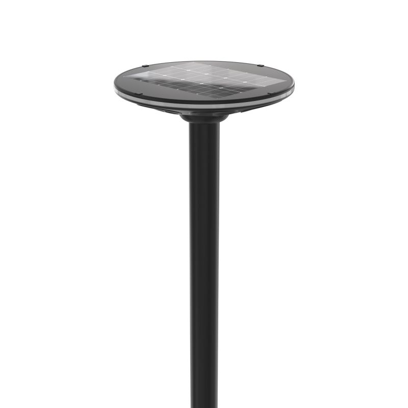 E-shop LED pouličné solárne záhradné svietidlo so snímačom pohybu 15W 1400lm 3000K-5000K CCT čierna VL-GLSO-1254-S Videx