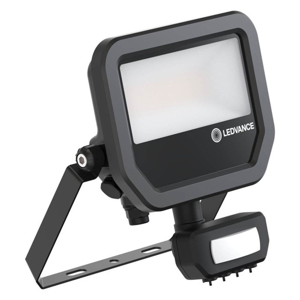 E-shop LED reflektor Vonkajší reflektor 17W 2400lm 4000K IP65 čierny s pohybovým a súmrakovým senzorom Reflektor Ledvance