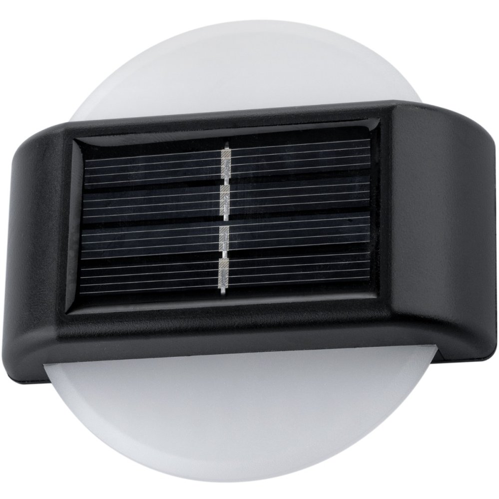 E-shop Sada 2x solárna záhradná lampa LED Fasádna nástenná lampa Top Down Kruhové svietidlo
