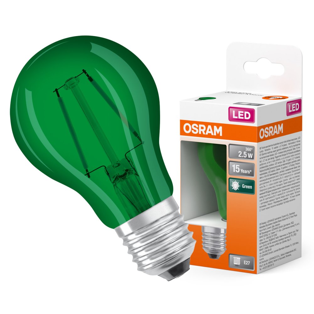 LED žiarovka A60 E27 2,5W = 7W 45lm 7500K Cold 300° STAR DECOR CLASSIC Osram