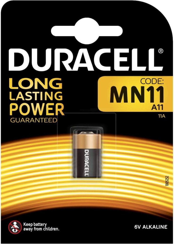 Alkalická batéria Duracell MN11 11A L1016 E11A 6V Blister 1ks.