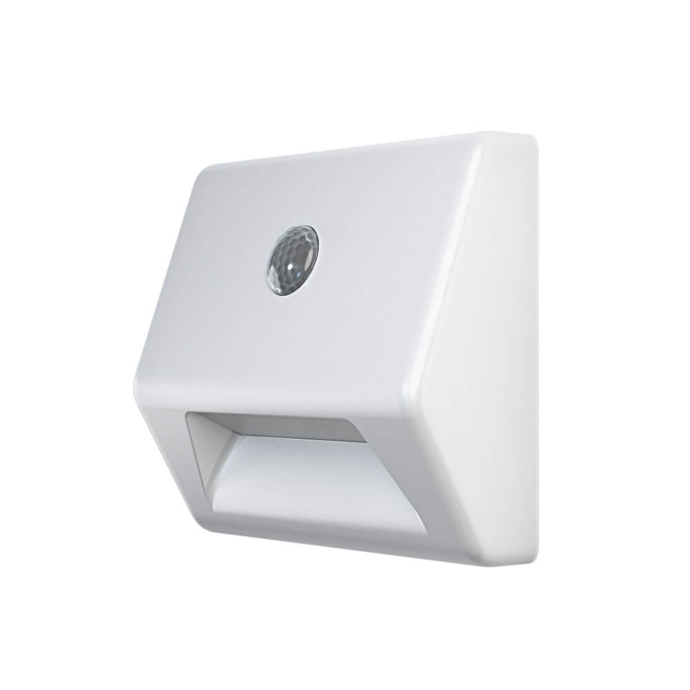 Svietidlo LED Nightlux na schodisko Biele 0,3W 10lm 4000K IP54 Senzor pohybu Ledvance