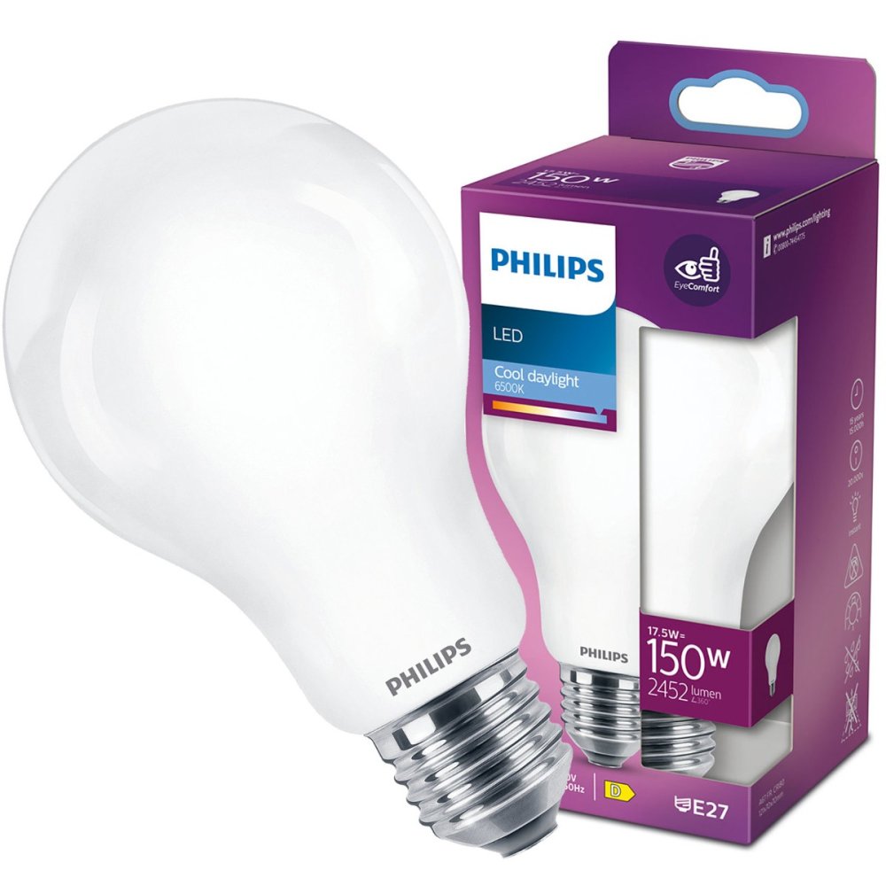 LED žiarovka E27 A67 17,5W = 150W 2452lm 6500K Cold PHILIPS Classic