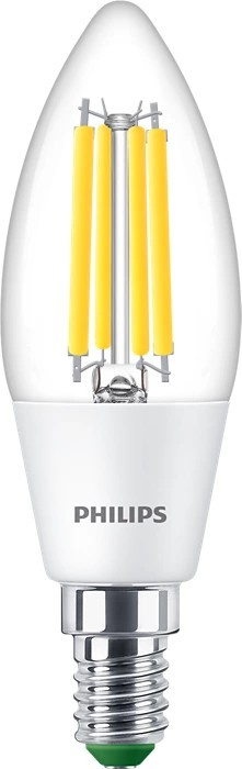 LED žiarovka E14 B35 2,3W = 40W 485lm 4000K Neutrálne vlákno PHILIPS Ultra Efficient